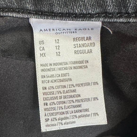 American Eagle, 12, the dream jean, black, jeans - Picture 2 of 3